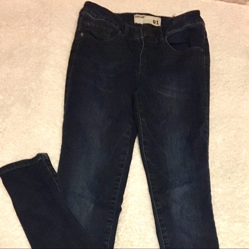 Garage Dark wash skinny jeans